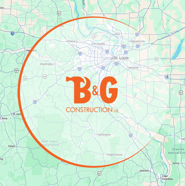 Construction service area map