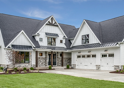 newly remodeled modern home exterior